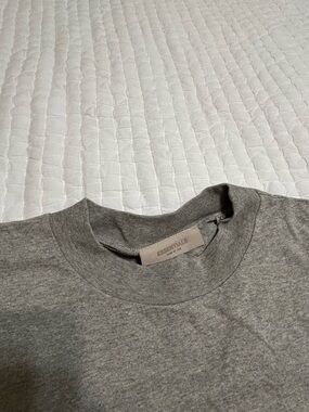 ESSENTIALS Men's Heather Grey Crewneck Sweatshirt